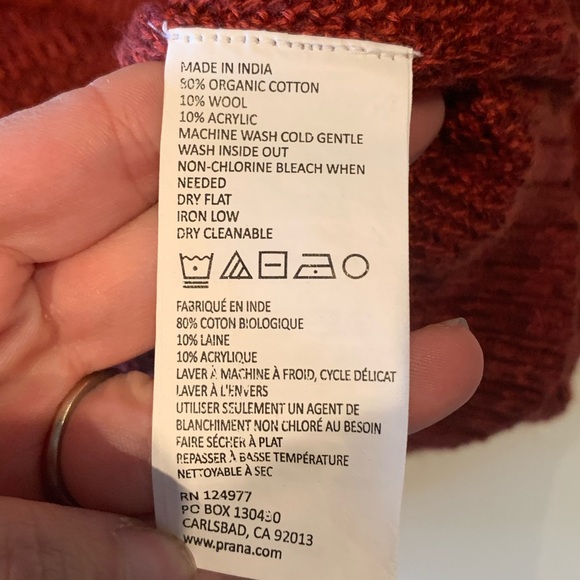 Prana Archer Vestido sweater dress Res Umber M - Picture 7 of 8